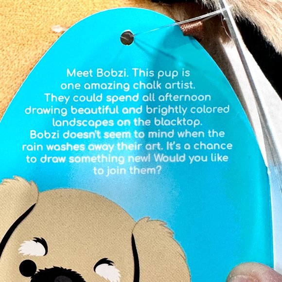 Squishmallows Official Kellytoys Bobzi the Pekingese Dog Ultimate Soft Stuffed P - Picture 6 of 8